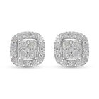 Diamant Ohrstecker Silber 925 platiniert ca. 0,33 ct