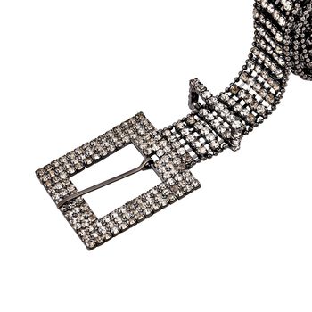 Kristallg&uuml;rtel, L120cm, schwarz