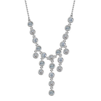 Moissanit Halskette, 45 cm - 1,89 ct.