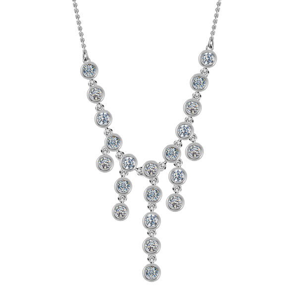 Moissanit Halskette, 45 cm - 1,89 ct. image number 4