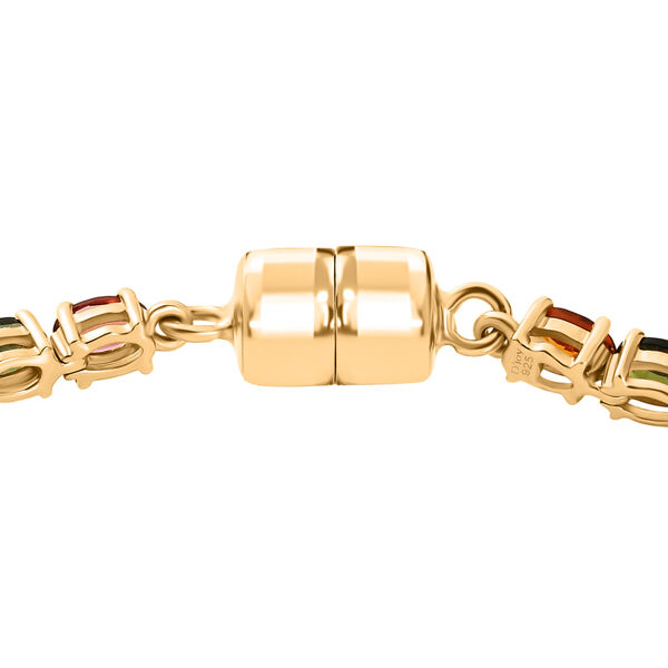 D'Joy AA Mehrfarbig-Turmalin Armband ca. 20 cm 925 Silber 750 Gelbgold vermeil ca. 7,59 ct. image number 3