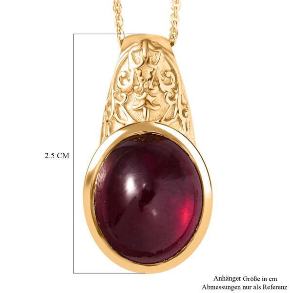 AAA afrikanischer Rubin Anhänger mit 50cm Kette - 13 ct. image number 6