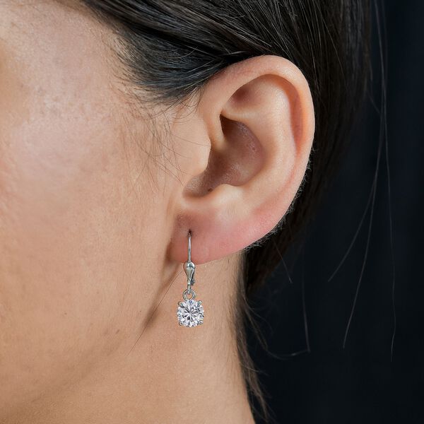 Weiße Zirkonia-Ohrringe - 4,17 ct. image number 4