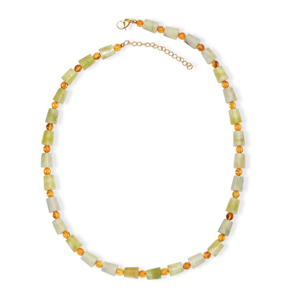 EverTrue Harmonie Serpentin und Bernstein 45+5cm Halskette - 170 ct. image number 3