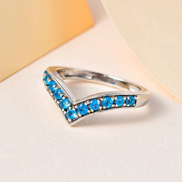 Neon Apatit Ring - 0,44 ct. image number 2