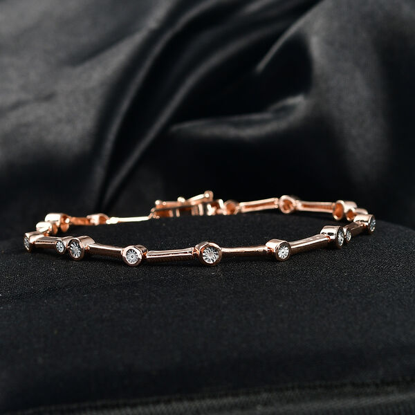 EverTrue 19cm Armband mit Diamantakzenten in Ros&eacute;goldton image number 2