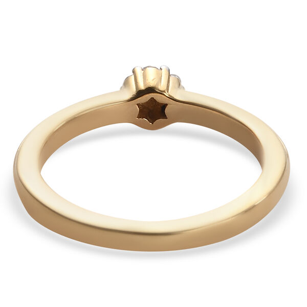 Diamant Ring 925 Silber 585 Vergoldet image number 6