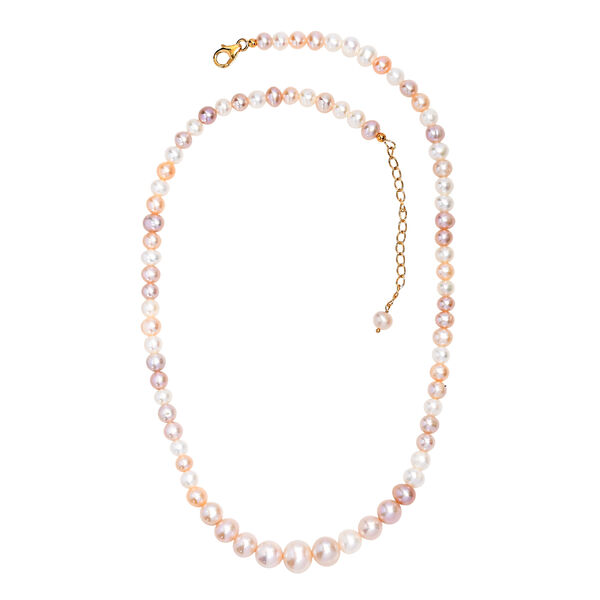 AA mehrfarbige Süßwasser Perle Halskette, 45 cm image number 3