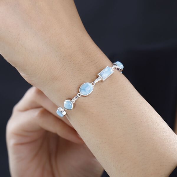 AA Larimar Armband ca. 19 cm 925 Silber rhodiniert ca. 14,58 ct. image number 3