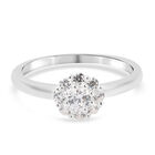 LUSTRO STELLA - feinster Zirkonia-Ring, 925 Silber (Größe 16.00)