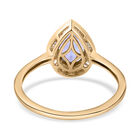 Premium Tansanit und weißer Diamant-Ring, 585 Gelbgold (Größe 18.00) ca. 2,38 ct image number 5