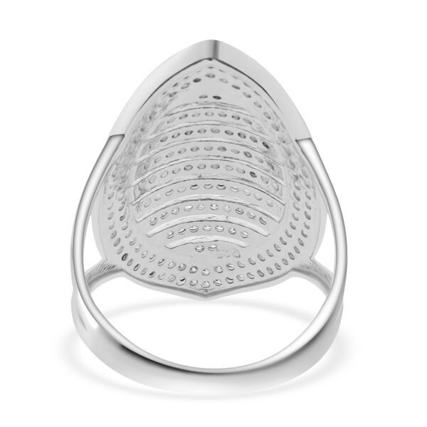 Lustro Stella Weißer Zirkonia Ring 925 Silber rhodiniert (Größe 17.00) image number 5