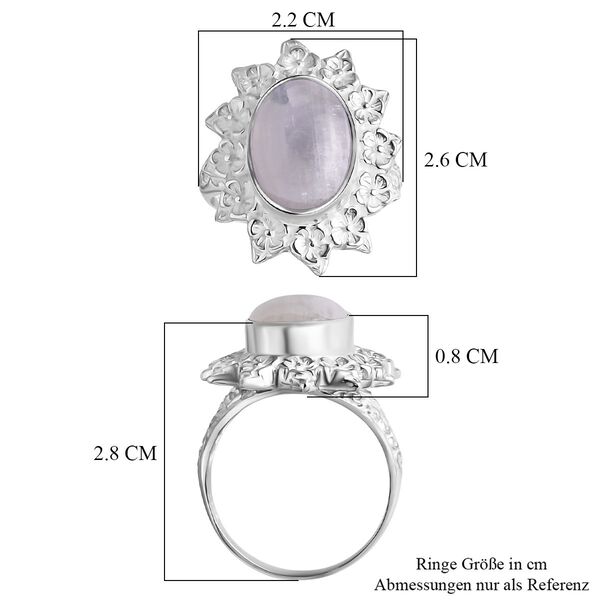 Royal Bali D'Joy Premium Regenbogen Mondstein Ring - 6,31 ct. image number 6