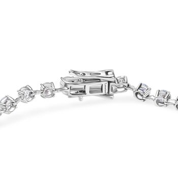 LUXURIANT IGI zertifiziertes VS-EF Labor Diamant 19cm Armband in 375 Wei&szlig;gold - 4 ct.