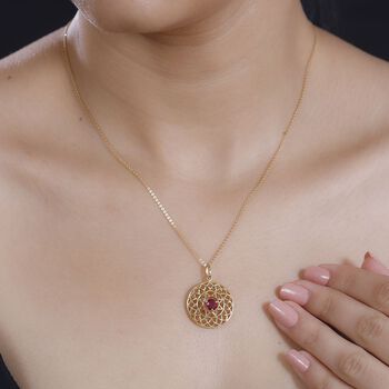 Afrikanischer Rubin Anh&auml;nger, ca. 0.86 ct.