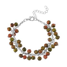 Unakite Armband, 19+5cm - 65 ct.