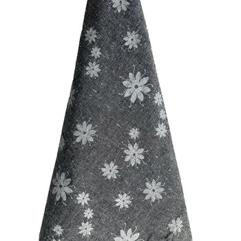 6er-Set, bedruckte K&uuml;chenhandt&uuml;cher aus Baumwolle, Gr&ouml;&szlig;e 70x50 cm, Schwarz und Dunkelgrau