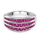 Premium thailändischer Rubin-Ring, 925 Silber platiniert  ca. 1,97 ct image number 0
