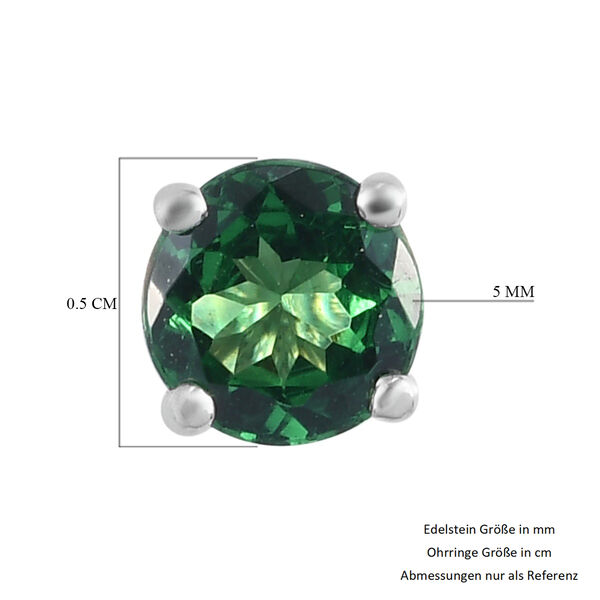 RHAPSODY AAAA Tsavorite Granat-Ohrstecker, 950 Platin ca. 0.83 ct image number 6