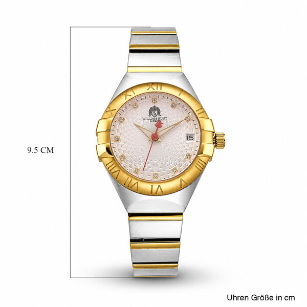 WILLIAM HUNT - Moissanit Uhren 21.5 cm Bicolor ca. 0,01 ct. image number 7