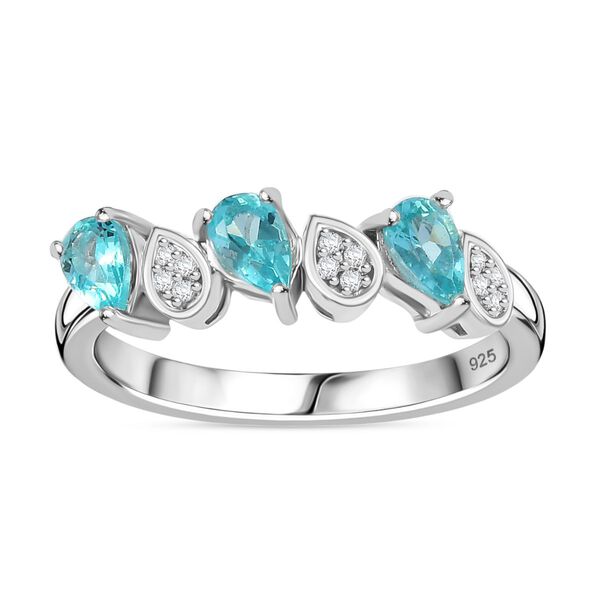 AA Lagunen Apatit und Zirkon Ring - 0,77 ct. image number 4