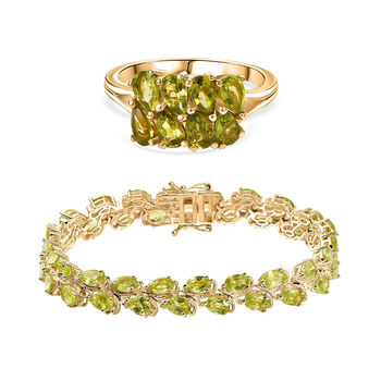 D'Joy Peridot Armband und Ring