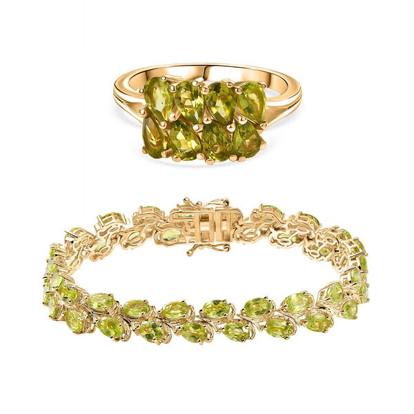D'Joy Peridot Armband und Ring
