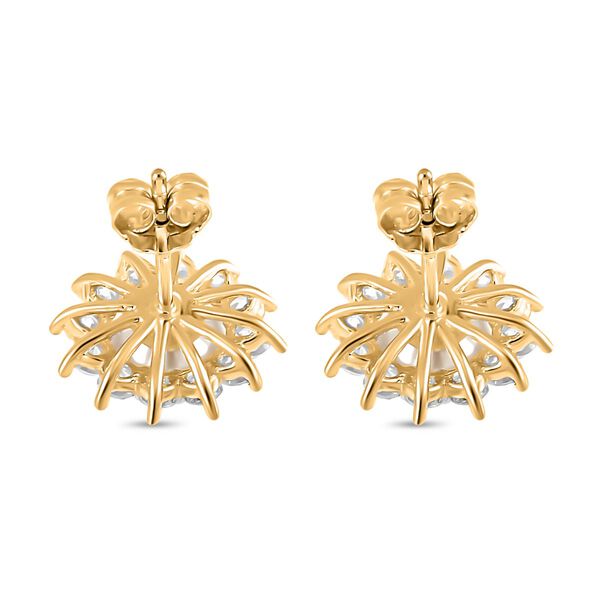 Wei&szlig;e Muschelkernperle und Zirkonia Ring - 7,65 ct. image number 5