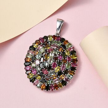 Nat&uuml;rlicher, mehrfarbiger Turmalin-Anh&auml;nger - 20 ct.