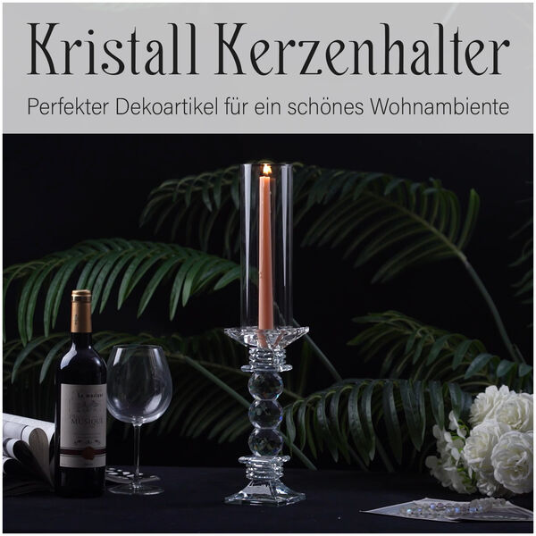 The 5th Season Kristall-Kerzenhalter, 47cm H&ouml;he, Silber image number 8