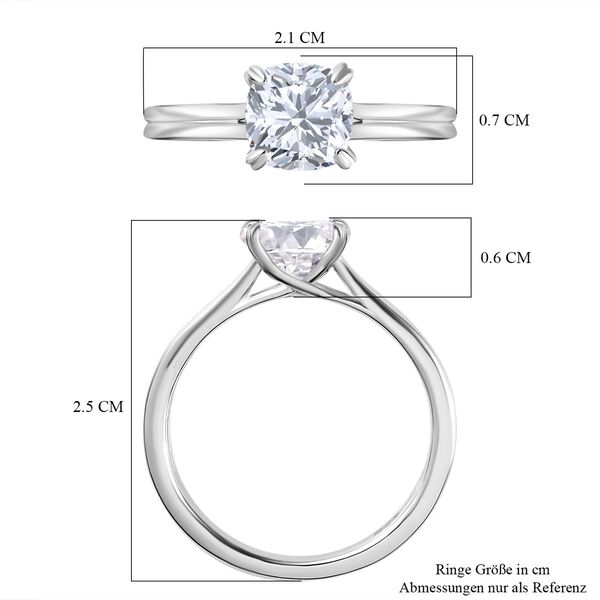 Moissanit Ring - 1,66 ct. image number 7