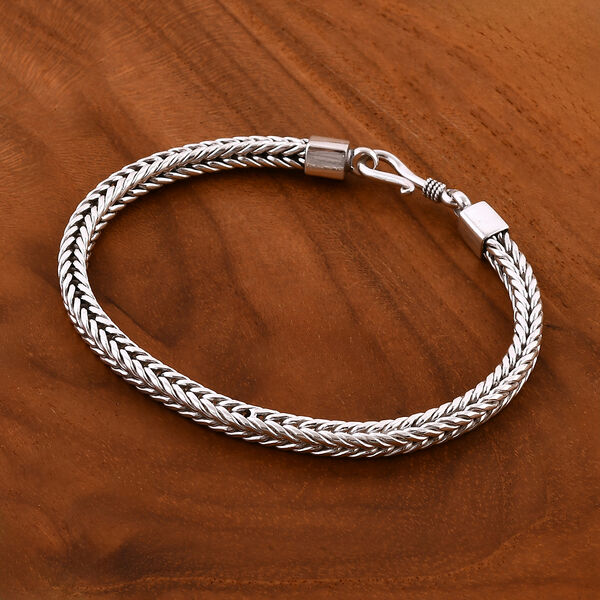 Royal Bali Kollektion - Tulang Naga Armband in 925 Silber image number 1