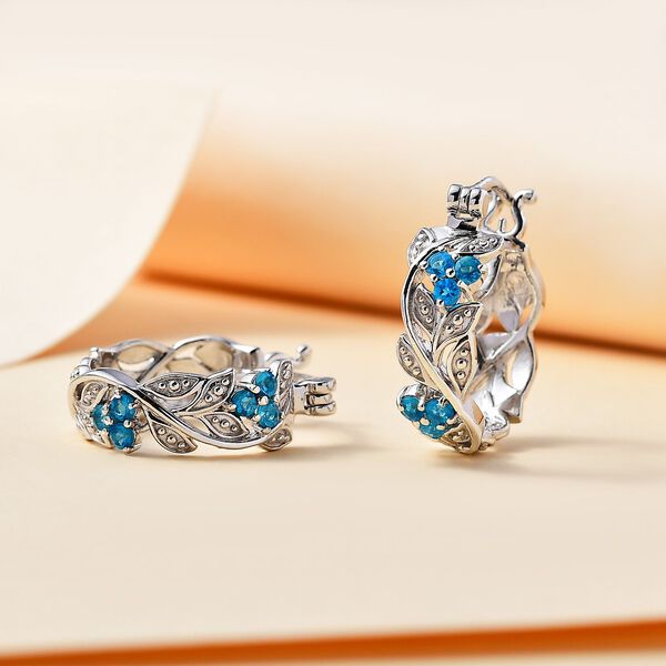 ALLORO AA Neon Apatit Ohrringe - 0,47 ct. image number 7