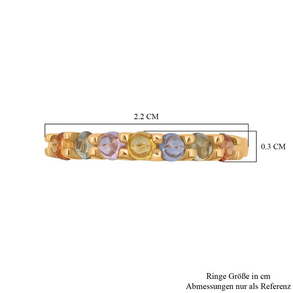 AA mehrfarbiger Saphir Ring - 1,19 ct. image number 6