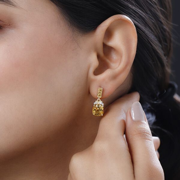 GP Ribbon Kollektion - Citrin, Zirkon und blaue Saphir-Ohrringe - 4,60 ct. image number 3