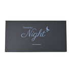 SERENITY NIGHT: Kissenbezug aus 100% Maulbeerseide, Schwarz image number 3