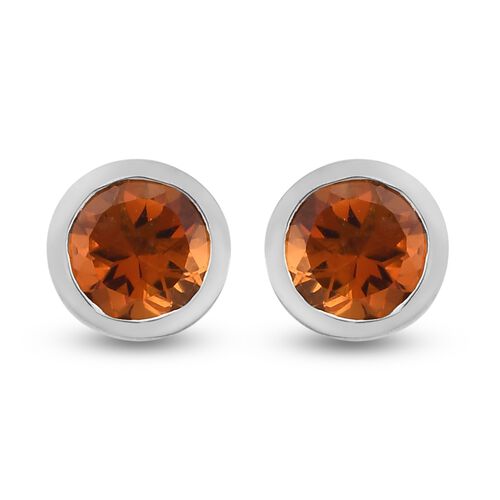 Madira Citrin Ohrstecker, 925 Silber platiniert, ca. 1,36 ct image number 0