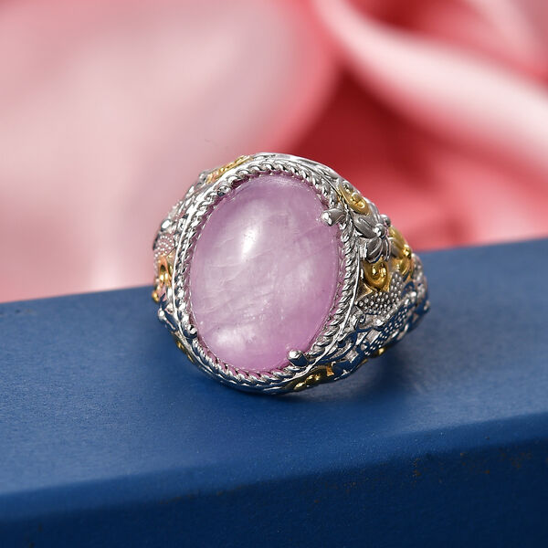 EverTrue Kunzit zweigarbiger Ring - 11,40 ct. image number 2