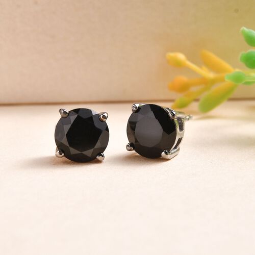 Schwarze Spinell-Ohrringe - 4,60 ct. image number 1