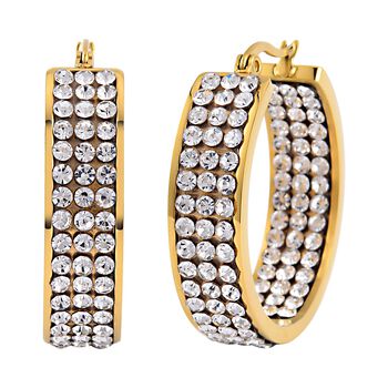 EVER TRUE Zirkonia Ohrringe Set in Goldton