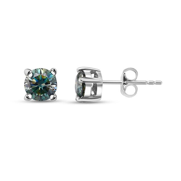 D'Joy Paraiba Moissanit Ohrringe 925 Silber rhodiniert ca. 0,91 ct. image number 0