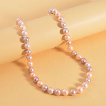 Mehrfarbige S&uuml;&szlig;wasserperlen-Halskette