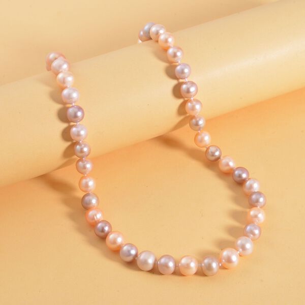 Mehrfarbige S&uuml;&szlig;wasserperlen-Halskette image number 1