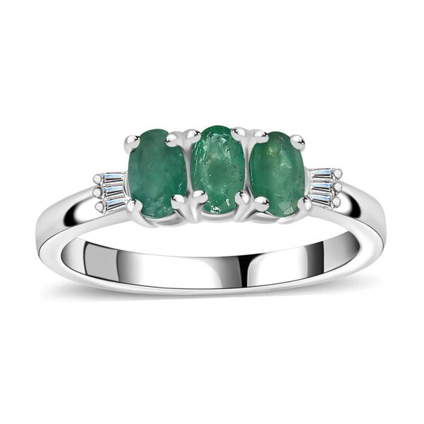 AA Blauer Zirkon und Diamant Ring, ca. 1,11 ct image number 4