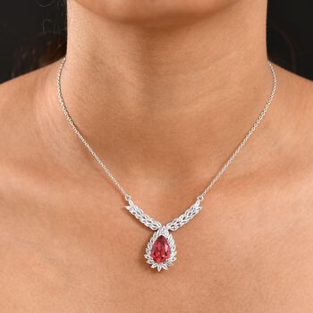 D'Joy Labor Padparadscha Saphir und Topas 50cm Halskette - 13,42 ct.