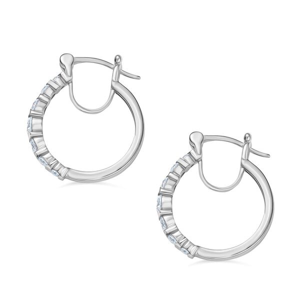 Moissanit Ohrringe, 925 Silber rhodiniert - 1,31 ct. image number 4