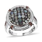 AA Alexandrit Ring 925 Silber rhodiniert (Größe 17.00) ca. 2,55 ct