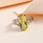 AAA Ouro Verde-Quarz Ring Edelstahl (Größe 17.00) ca. 4,17 ct image number 1