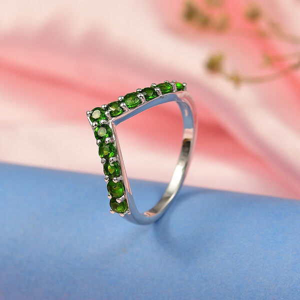 D'Joy nat&uuml;rlicher Chromdiopsid Ring - 0,88 ct. image number 2