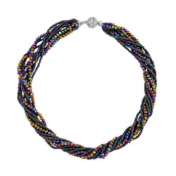 Magisches und wei&szlig;es Kristallperlen Schmuckset